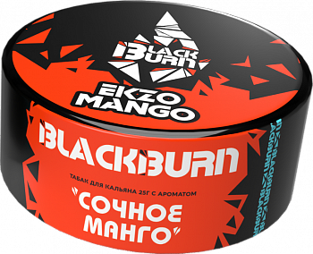 Табак Burn Black, 25гр "Ekzo Mango / Сочное манго"