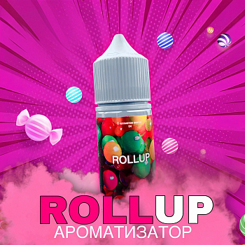 Ароматизатор Rollup "Мятая клубника с сахаром" 15мл (на 30мл)